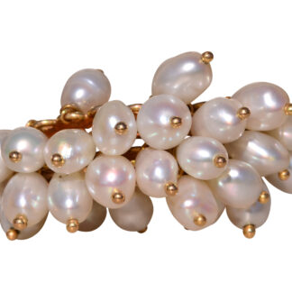 SOLD - The Nukarni: Dangling Pearl ring in Yellow Gold
