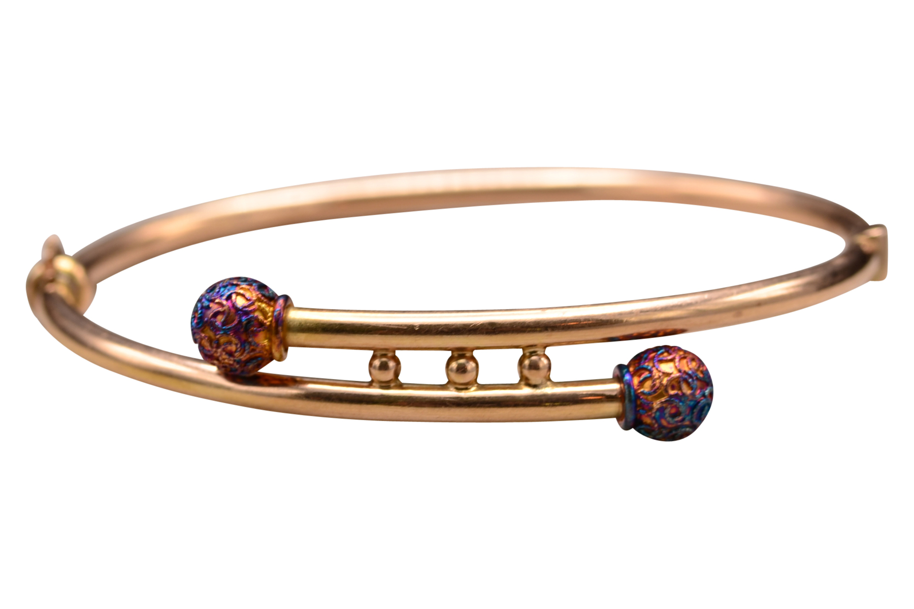 The Cobourg: Victorian Rose Gold Children's Bangle Bracelet