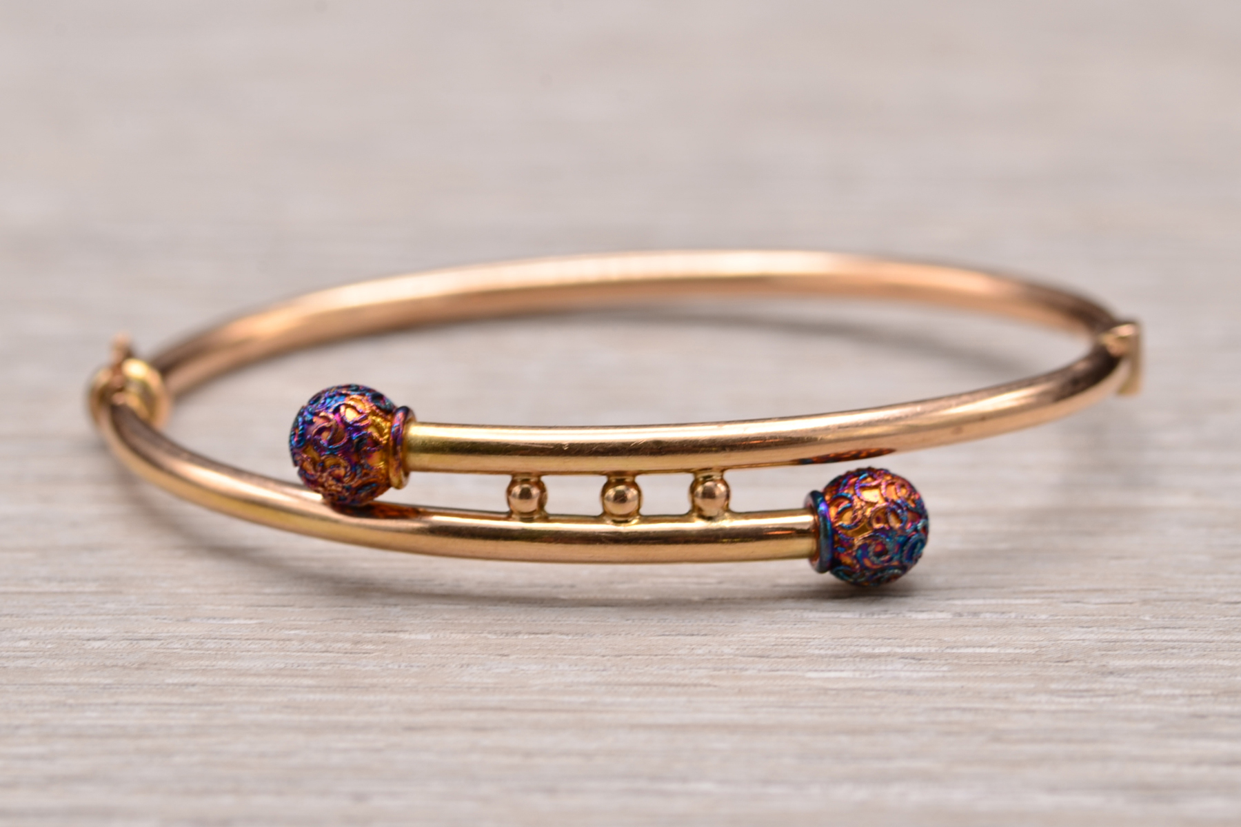 The Cobourg: Victorian Rose Gold Children's Bangle Bracelet - Image 8