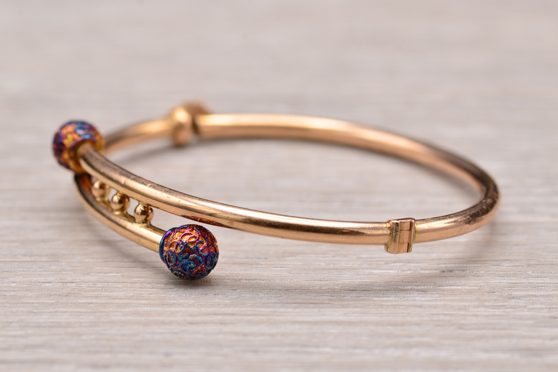 The Cobourg: Victorian Rose Gold Children's Bangle Bracelet - Image 3