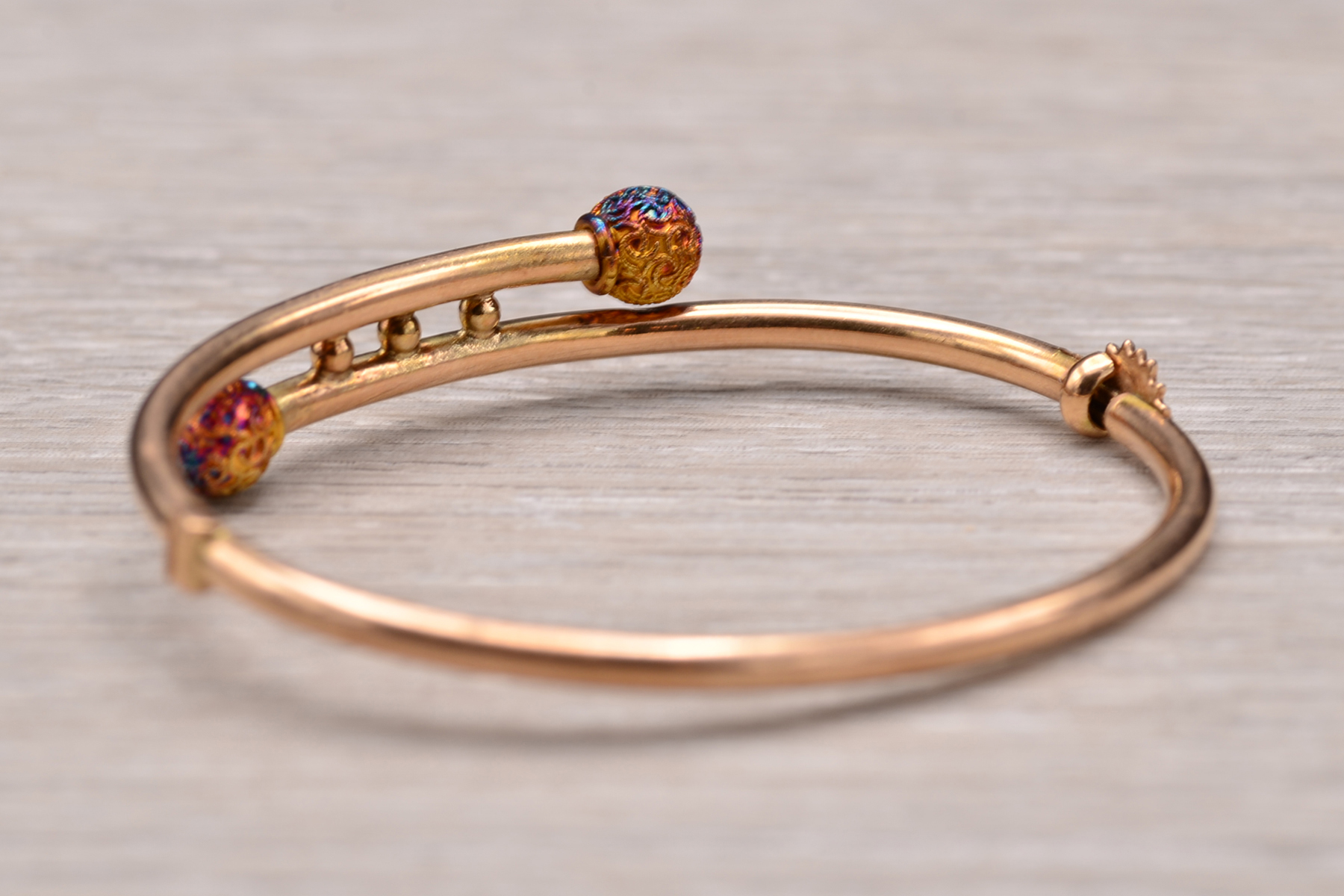 The Cobourg: Victorian Rose Gold Children's Bangle Bracelet - Image 4