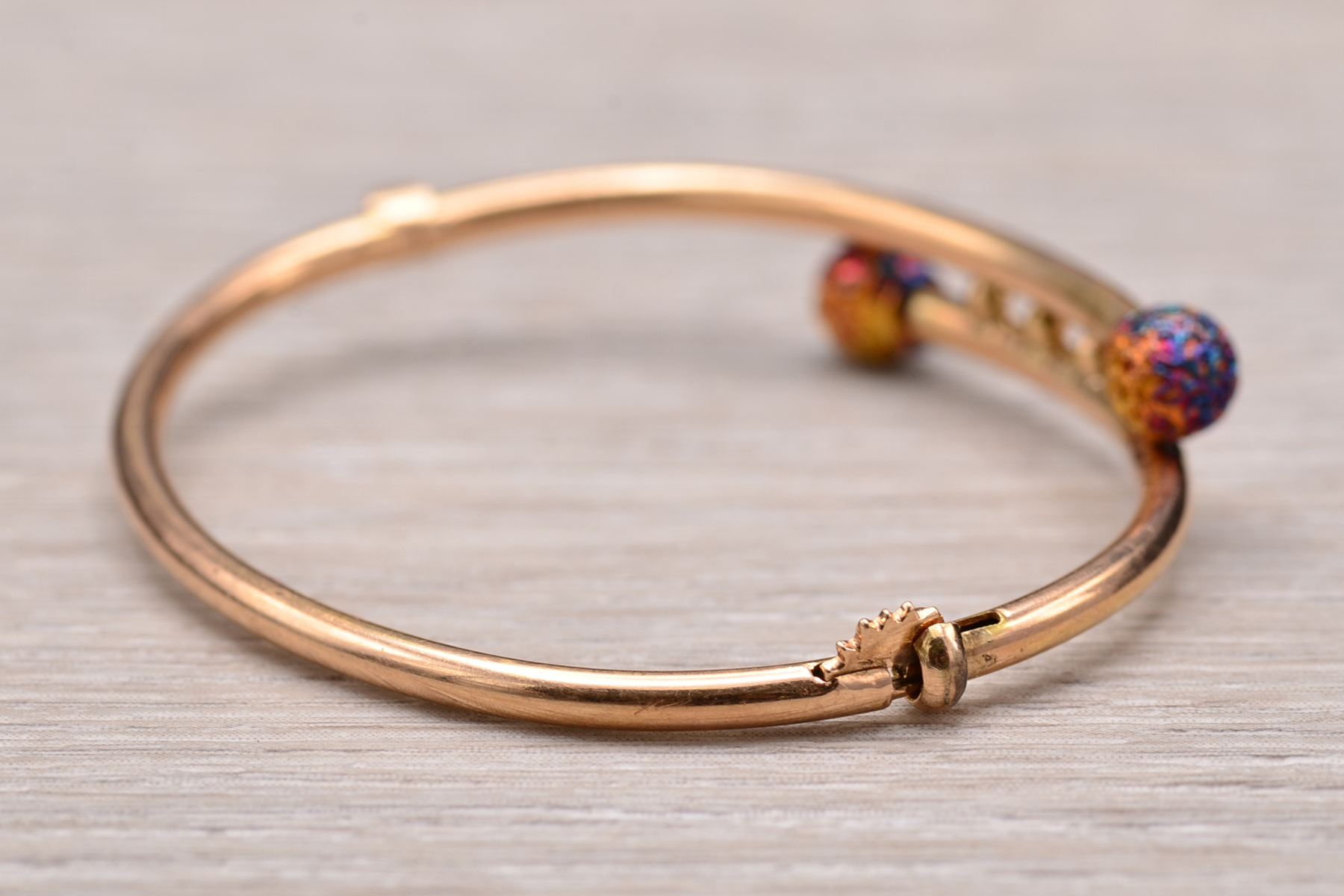 The Cobourg: Victorian Rose Gold Children's Bangle Bracelet - Image 6