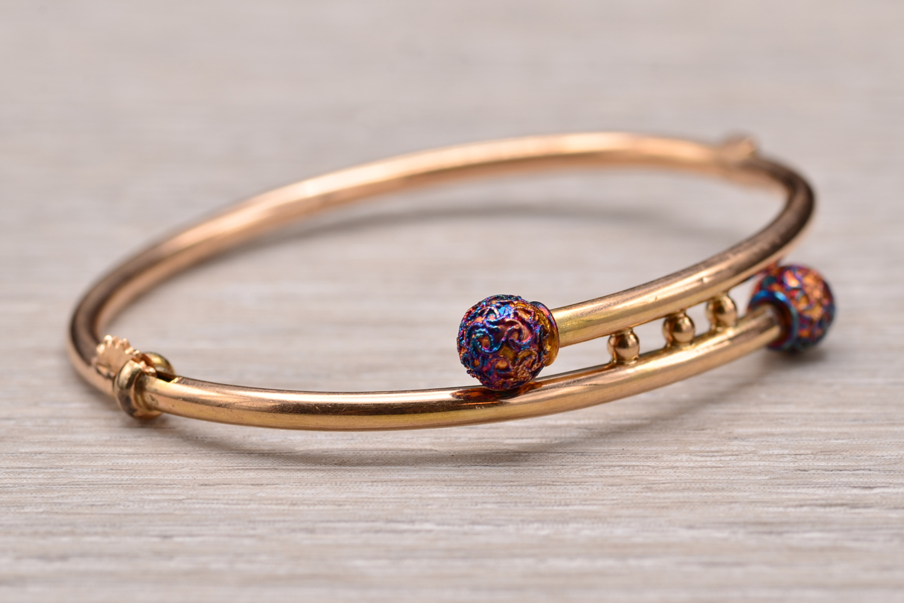 The Cobourg: Victorian Rose Gold Children's Bangle Bracelet - Image 7