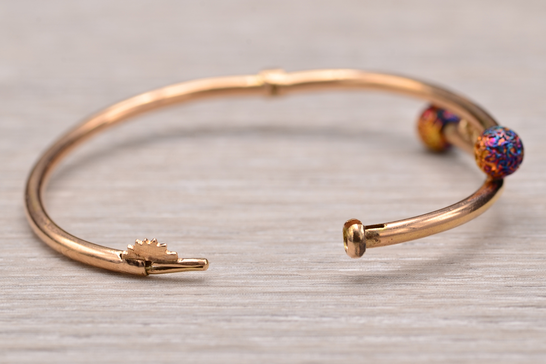 The Cobourg: Victorian Rose Gold Children's Bangle Bracelet - Image 9