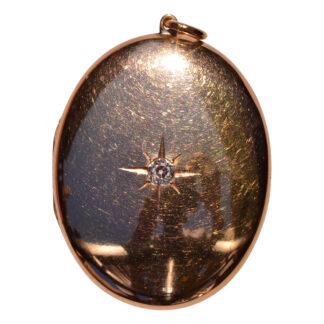 The Montpellier: Outstanding Large Size Victorian Locket with Old Mind Cut Diamond