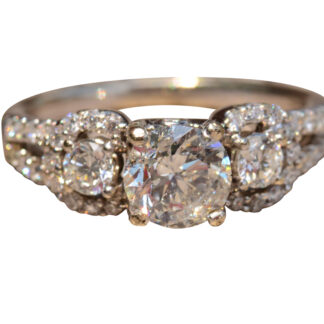 The Daniella:  Ladies Engagement Ring set with 0.91 Carat Center