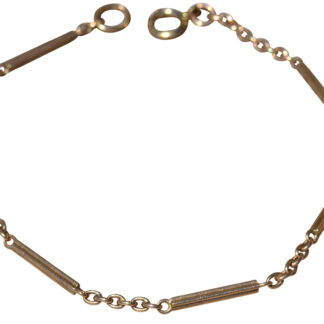 SOLD - The Minane:  Ladies Antique 14K Rose Gold Station Bracelet