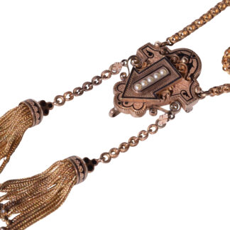 SOLD - The Tiana:  Antique Belle Époque Victorian Era Sautoir Tassel Necklace
