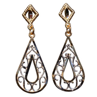 The Chainey:  Yellow Gold Dangler Earrings
