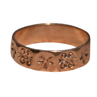 SOLD: The Vine Street:  Georgian Rose Gold Wedding Band
