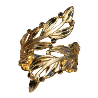 SOLD - The Woodhaven Road:  Yellow Gold Floral Statement Ring