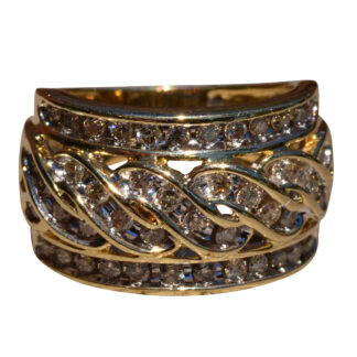 The Washington Square:  Vintage Ladies Diamond Cocktail Ring