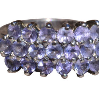 The Pointe Drive:  Tanzanite Three Row Band