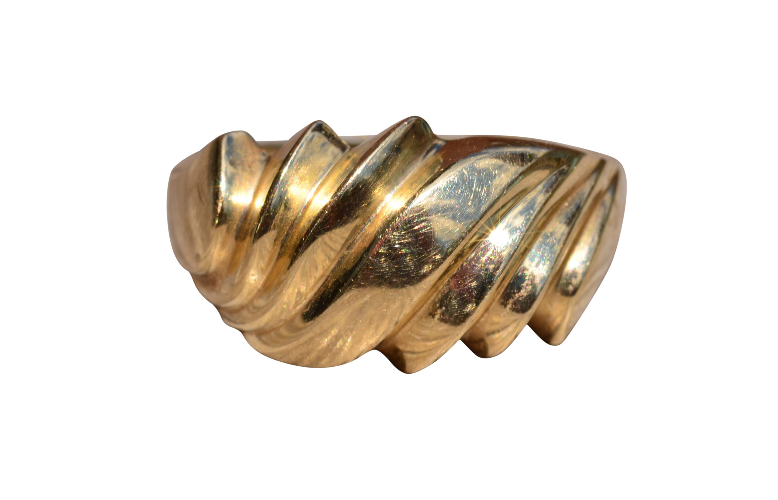 SOLD - The Ballard Street: Contemporary Yellow Gold Wave Ring