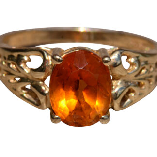 SOLD - The Cosca: Modern Citrine Ring in Yellow Gold