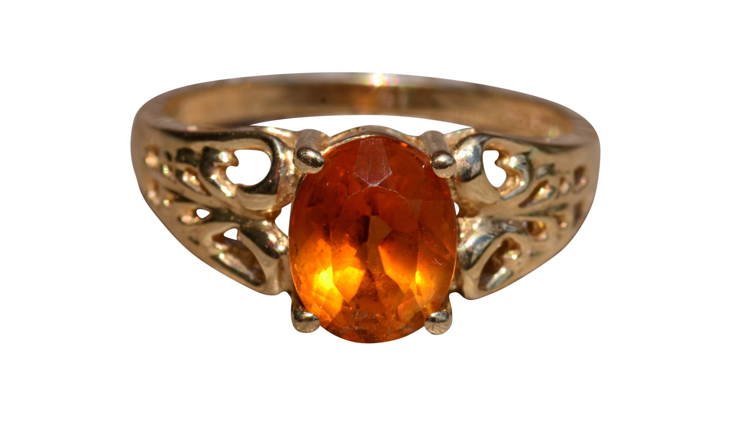 SOLD - The Cosca: Modern Citrine Ring in Yellow Gold