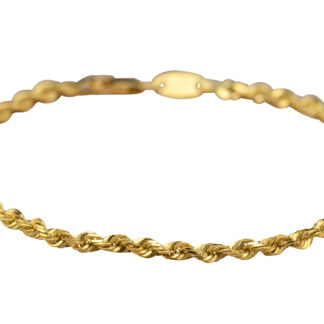 SOLD - The McIntosh Way: Michael Anthony Signed Simple Yellow Gold Rope Bracelet