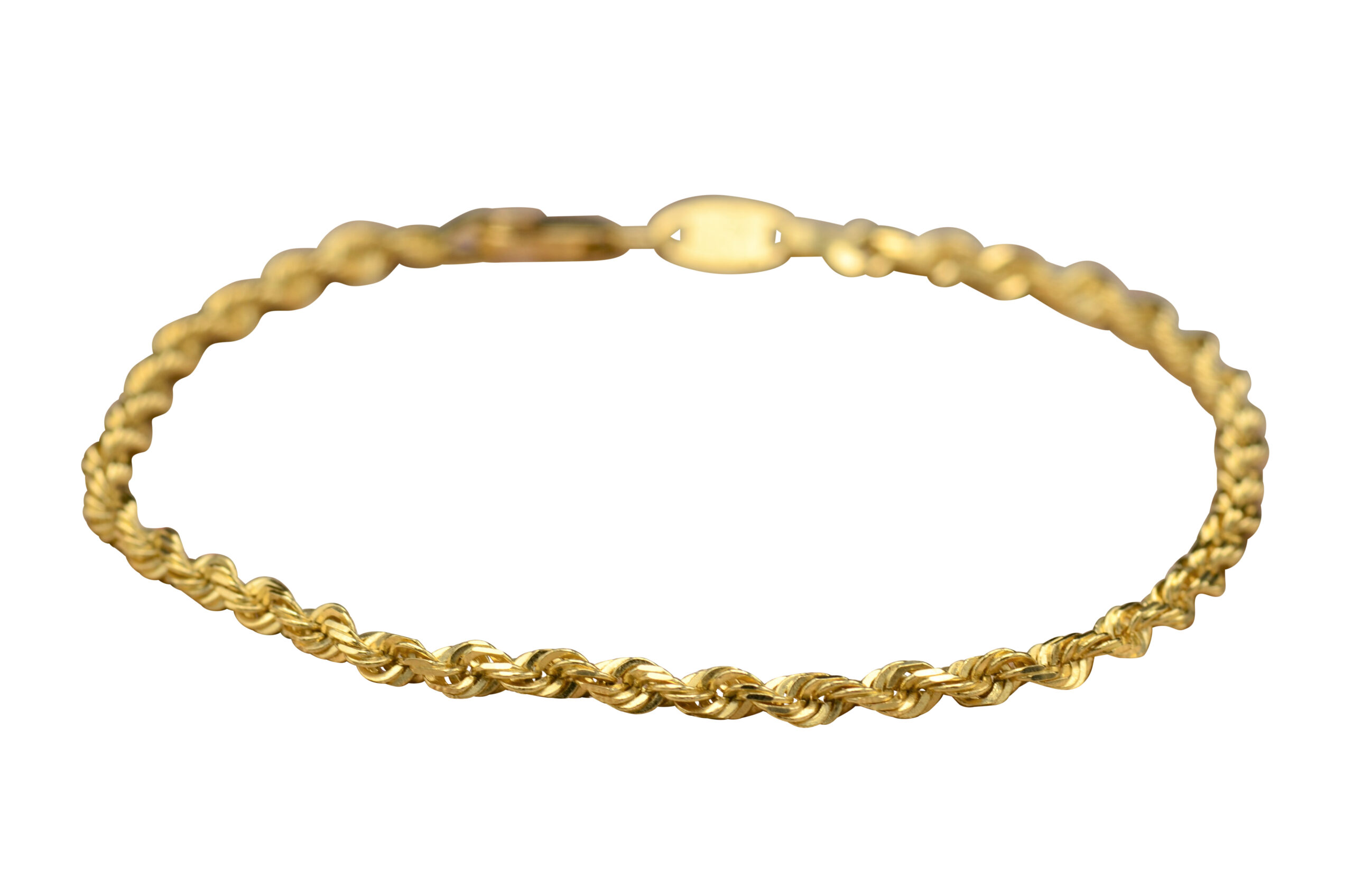 SOLD - The McIntosh Way: Michael Anthony Signed Simple Yellow Gold Rope Bracelet