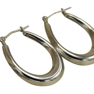 SOLD - The Benson Road: Italian Made Yellow Gold Hoop Earrings