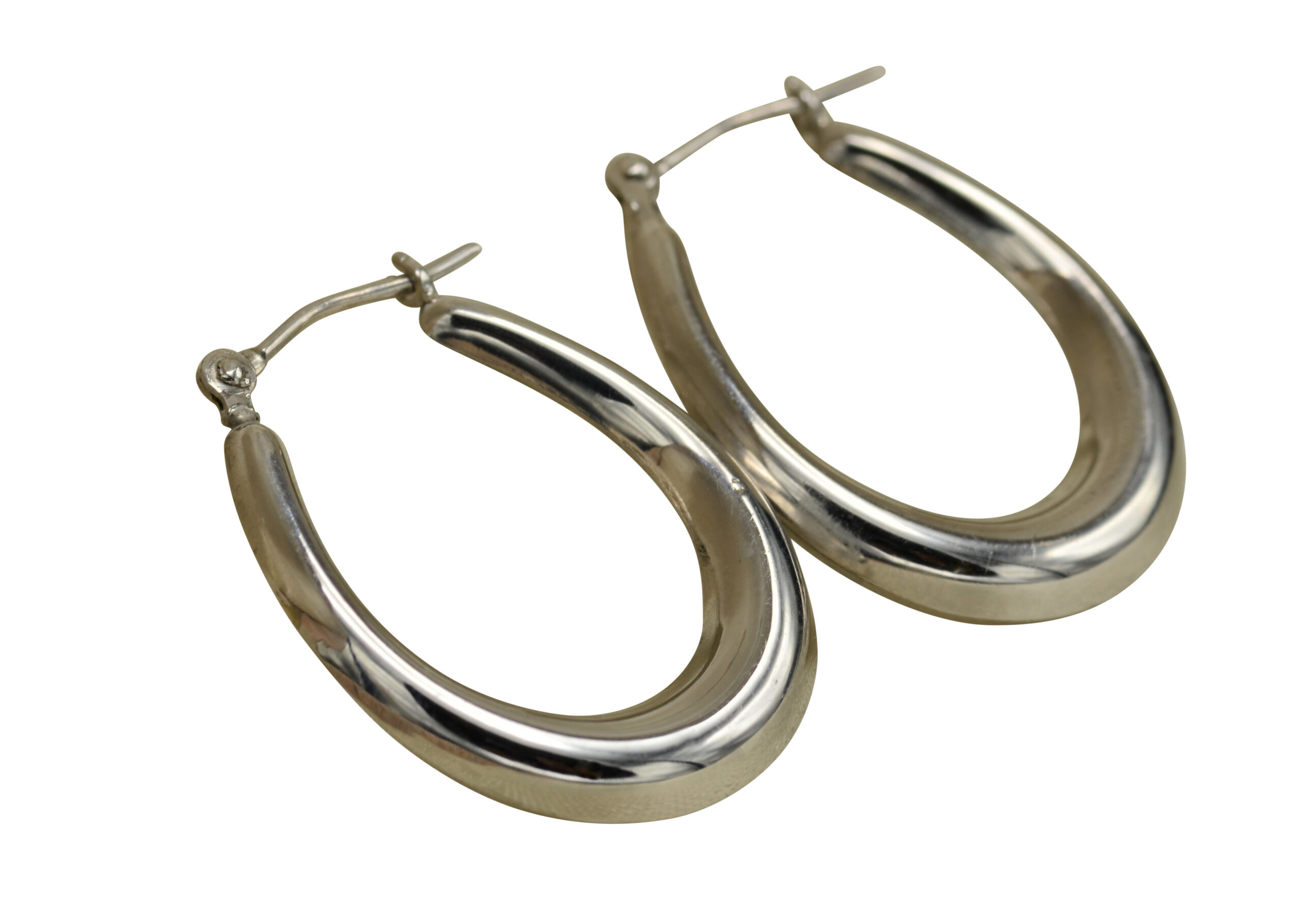 SOLD - The Benson Road: Italian Made Yellow Gold Hoop Earrings