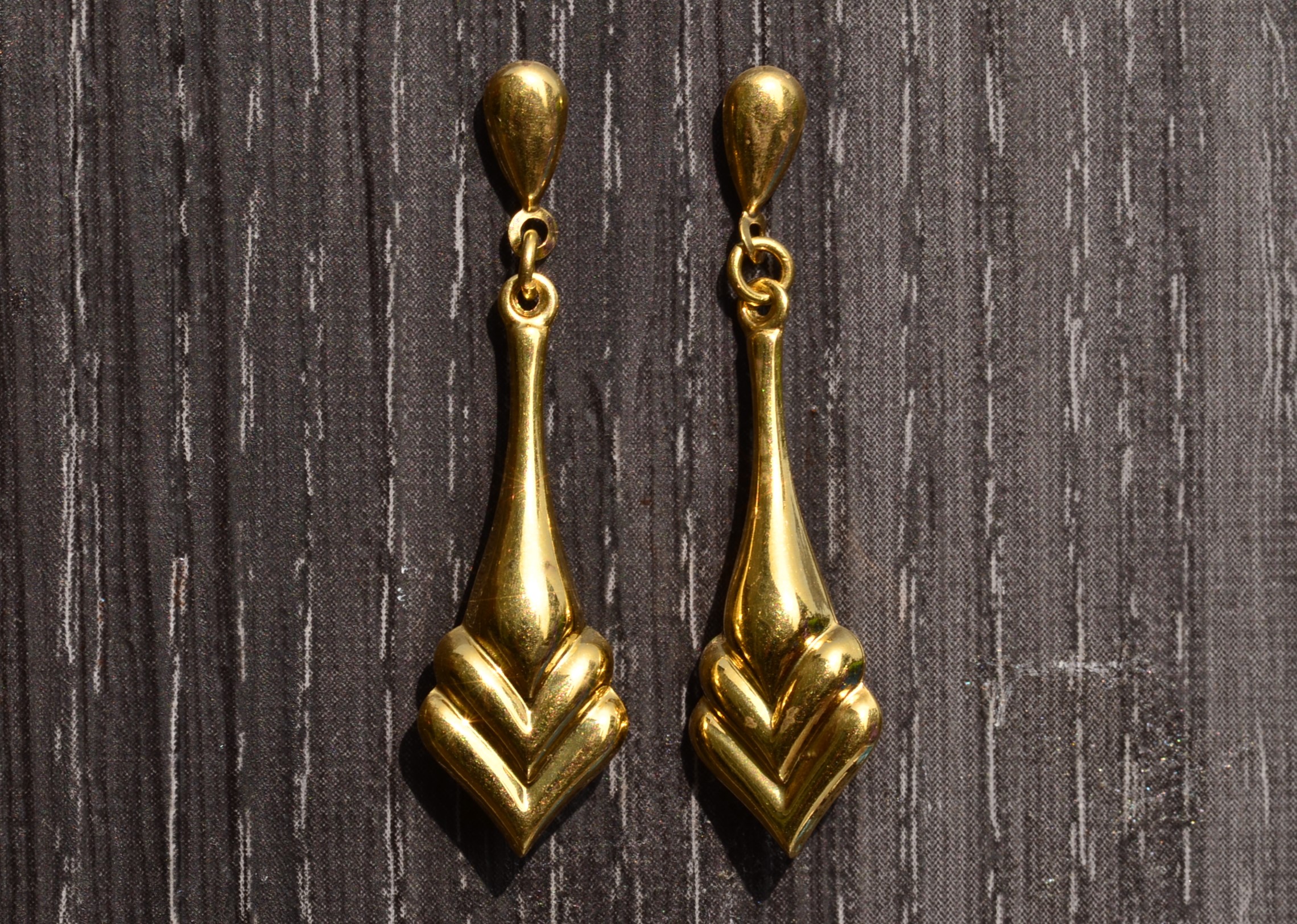 SOLD - The Stuyvesants: 18 Karat Yellow Gold Danglers - Image 2