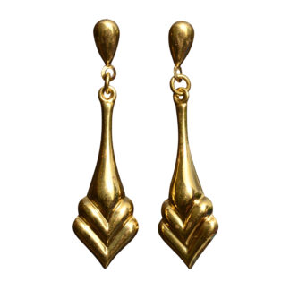SOLD - The Stuyvesants:  18 Karat Yellow Gold Danglers