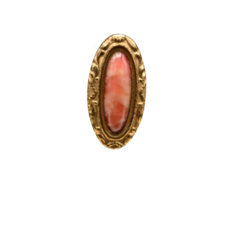 Antique Victorian Coral and Gold Filled Stick Pin