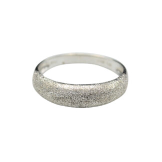 SOLD - The Delevan:  Vintage Italian Made 18 Karat White Gold Band