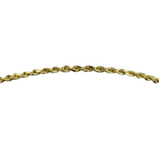 SOLD - The Calavera:  Simple Yellow Gold Thin Twisted Rope Bracelet
