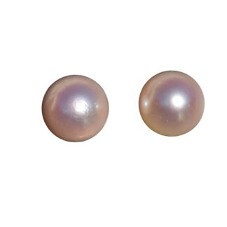 SOLD - Ladies 8.5 MM Pearl Studs in Yellow Gold