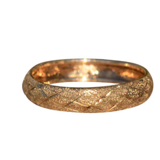 The Crissy:  Ladies 10 K Gold Crisscross Band