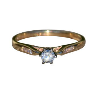 SOLD: The Londyn:  Ladies Engagement Style or Promise Ring in 14K Gold set with .10CT Diamond