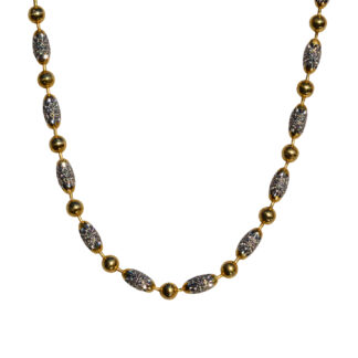 SOLD - The Jacura:  Ladies 14K Two Tone Gold Specialty Chain
