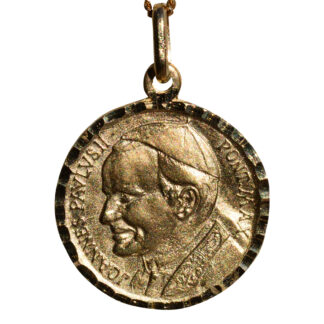 The Yaracal: 14K Yellow Gold Joannes Pavlvs II Pont. Max Pope John Paul II Pendant Medallion