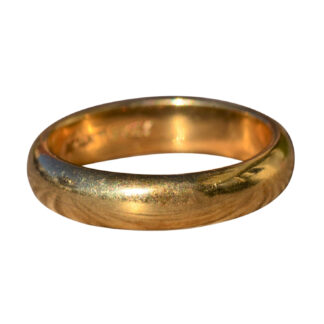 SOLD - The Jax:  Classic 14 K Turkish Gold Wedding Band