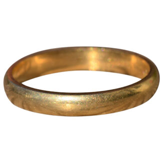 SOLD: The Cruz:  Vintage Orange Blossom 14 K Classic Gold Wedding Band