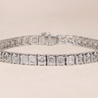 The Emery: Asscher Cut Diamond Tennis Bracelet