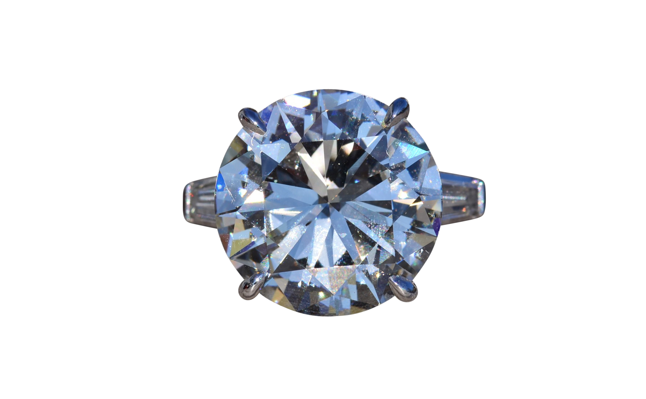 The Adrianna: GIA Graded 5.89 Carat Round Brilliant Cut Diamond in Platinum