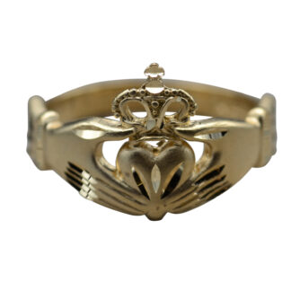 SOLD - The Lismire:  Ladies Vintage 14K Gold Claddagh Cocktail Ring