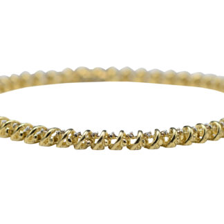 The Lisselton:  Ladies Yellow Gold Bracelet set with 1 CTW Diamonds