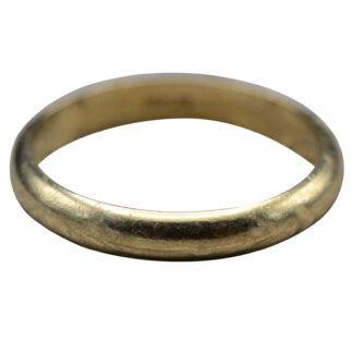 Gentleman's 14K Yellow Gold Classic Style Wedding Band