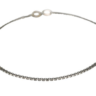 SOLD - Ladies 14K White Gold Thin Bracelet