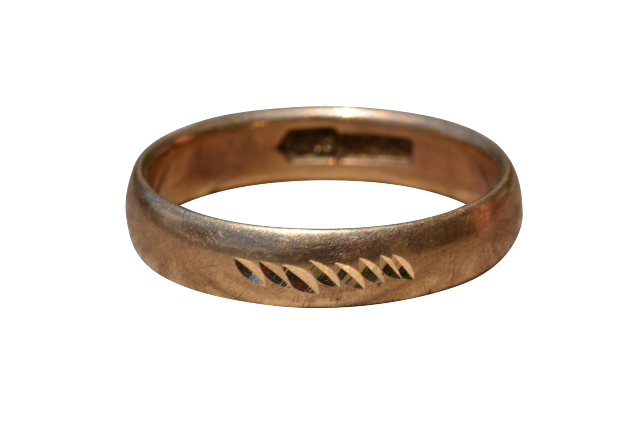 SOLD - The Altdorf Drive: Gentleman's Antique Wedding Band in 14K Rose Gold