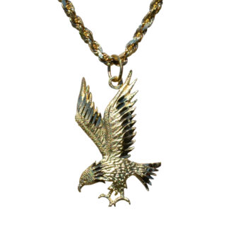 Unisex 14K Yellow Gold Twisted Rope Chain