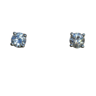 SOLD - Ladies 14K White Gold 0.22 CTW Diamond Stud Earrings