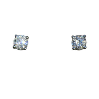 Ladies 14K White Gold 0.21 CTW Diamond Stud Earrings