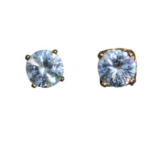 Ladies 14K White Gold 1.90 CTW Peridot Stud Earrings
