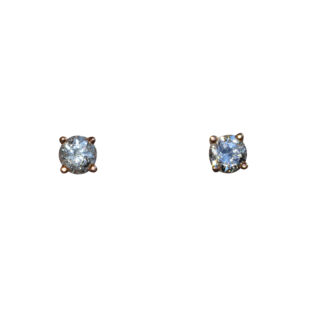 Ladies 14K Rose Gold Diamond Studs set with 0.22CTW