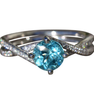 The El Cajon: Pariaba Engagement Ring in Platinum