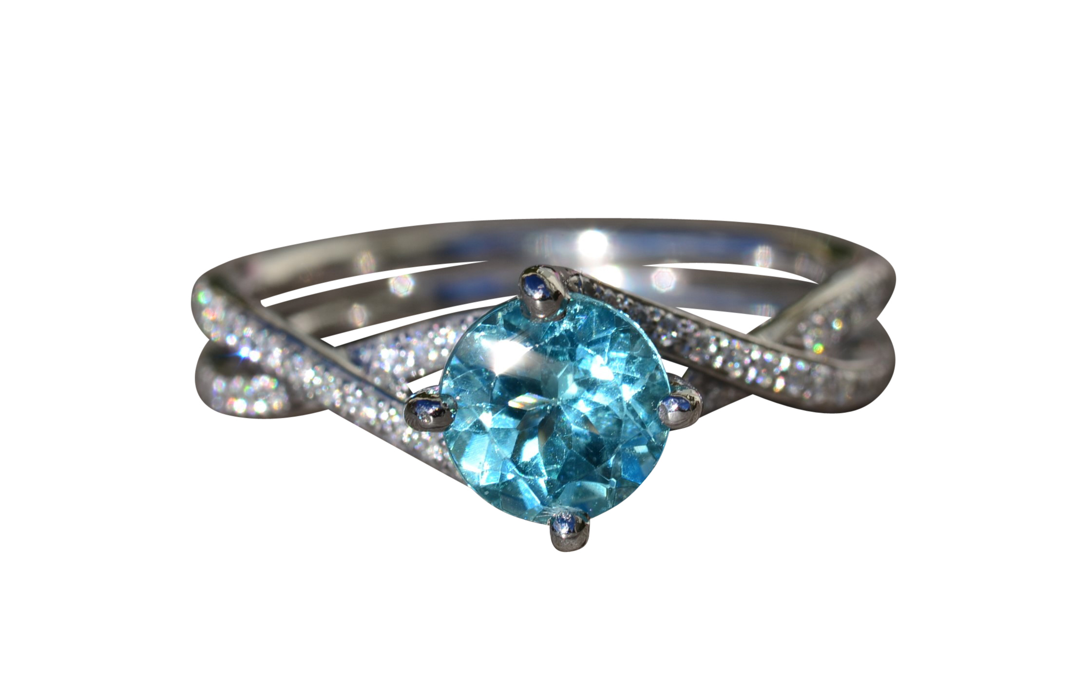The El Cajon: Pariaba Engagement Ring in Platinum